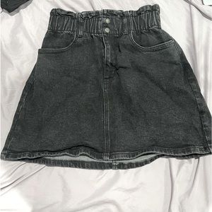 black denim skirt